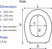 ABATTANT WC Duroplast - THIA