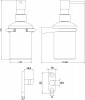 Distributeur  savon en verre dpoli