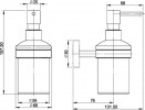 Distributeur  savon en verre dpoli