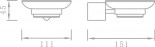 Porte-savon en verre transparent Porte-savon en verre transparent