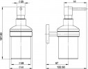 Distributeur  savon en verre dpoli