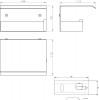 Porte-papier rouleau simple avec capot