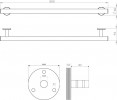 Barre d'appui 80 cm